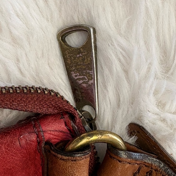 Fossil Red Leather Shoulder Bag and Wallet - Picture 11 of 13